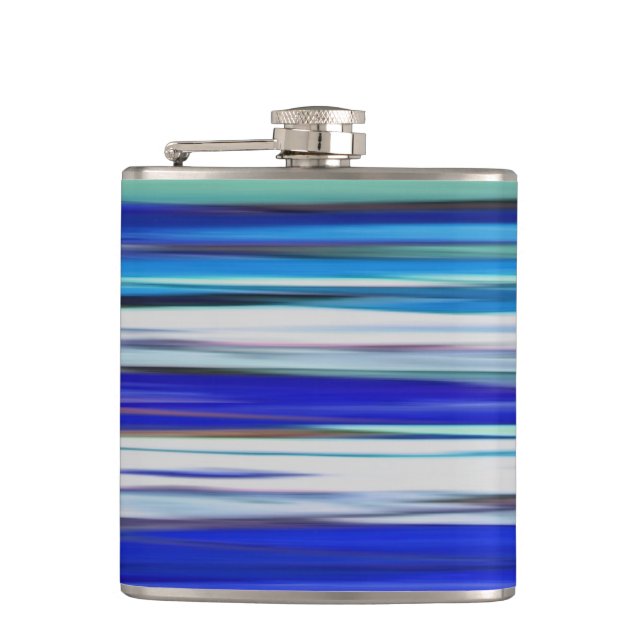 Abstract #2: Blue blur Hip Flask (Front)