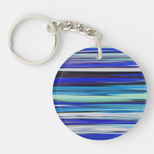 Abstract #2: Blue blur Key Ring