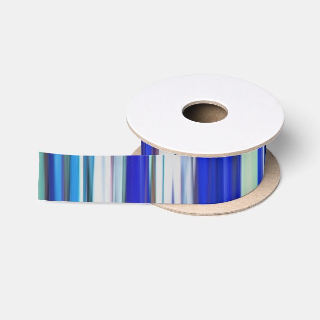 Abstract #2: Blue blur Satin Ribbon (Spool)
