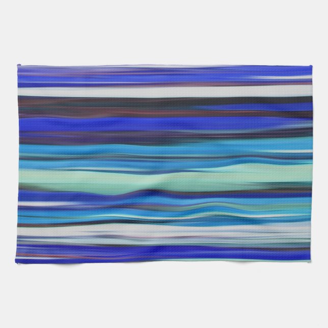 Abstract #2: Blue blur Tea Towel (Horizontal)