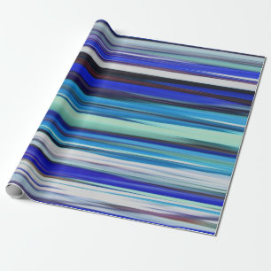 Abstract #2: Blue blur Wrapping Paper