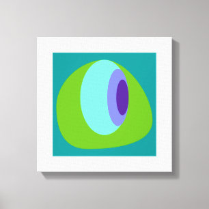 Abstract 2 Blue Green Canvas Print