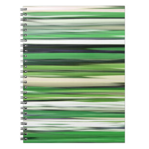 Abstract #2: Green blur Spiral Notebook