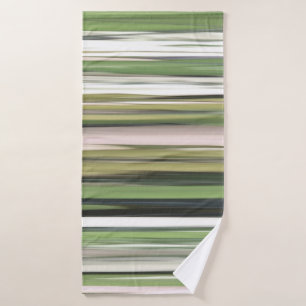 Abstract #2: Olive green blur Bath Towel