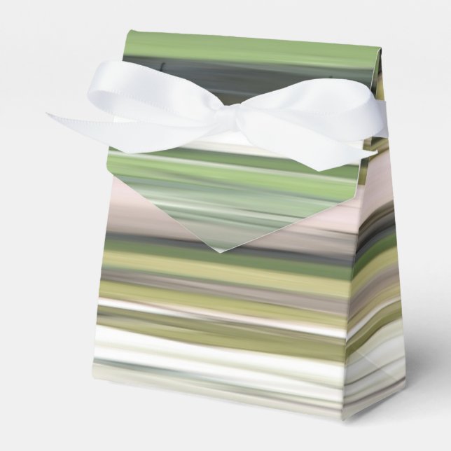 Abstract #2: Olive green blur Favour Box (Front Side)