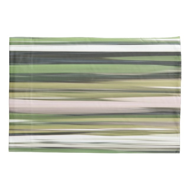 Abstract #2: Olive green blur Pillowcase (Back)