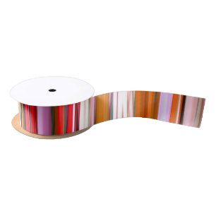 Abstract #2: Orange blur Satin Ribbon