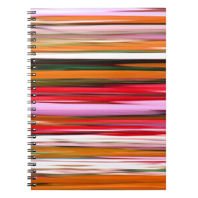 Abstract #2: Orange blur Spiral Notebook (Front)