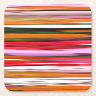 Abstract #2: Orange blur Square Paper Coaster
