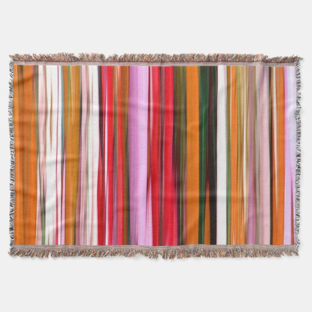 Abstract #2: Orange blur Throw Blanket (Front)