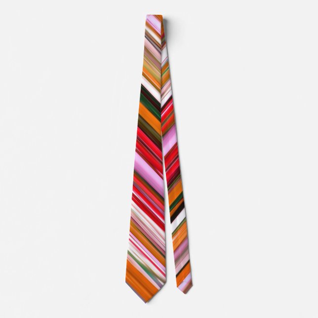Abstract #2: Orange blur Tie (Front)