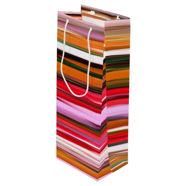 Abstract #2: Orange blur Wine Gift Bag (Front Angled)