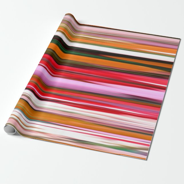Abstract #2: Orange blur Wrapping Paper (Unrolled)