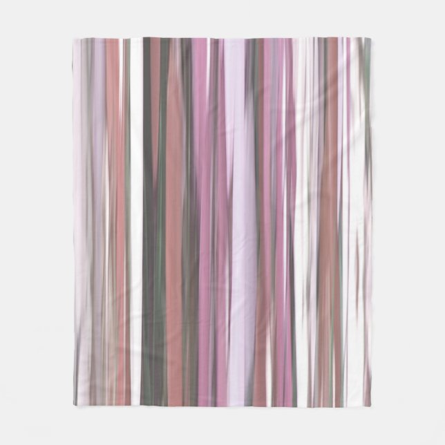 Abstract #2: Pink blur Fleece Blanket (Front)