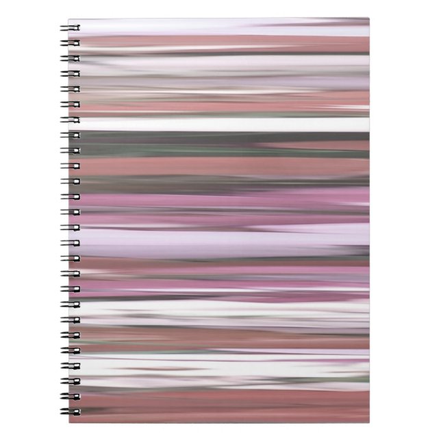 Abstract #2: Pink blur Spiral Notebook (Front)