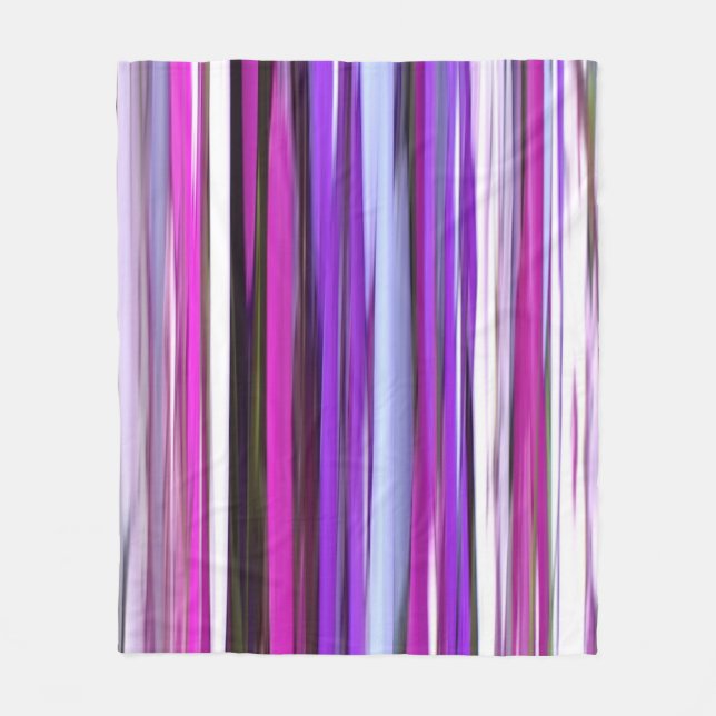Abstract #2: Purple Blur Fleece Blanket (Front)