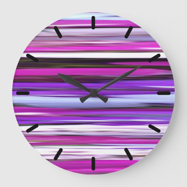 Abstract #2: Purple Blur Large Clock (Front)