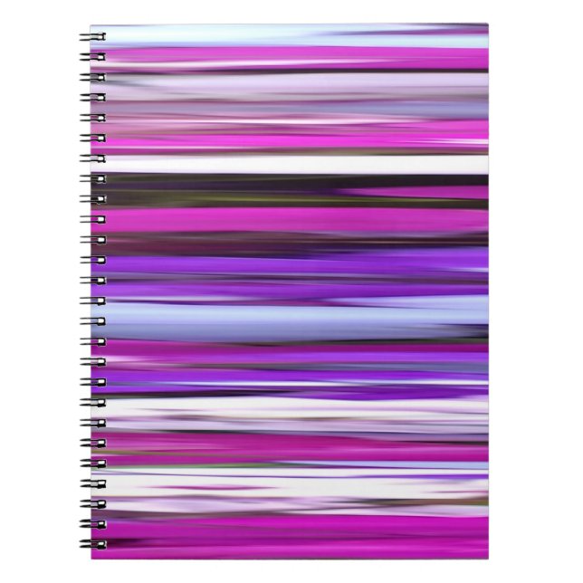 Abstract #2: Purple Blur Spiral Notebook (Front)