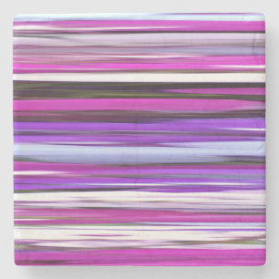 Abstract #2: Purple Blur Stone Coaster