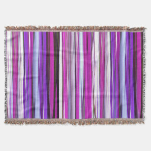 Abstract #2: Purple Blur Throw Blanket