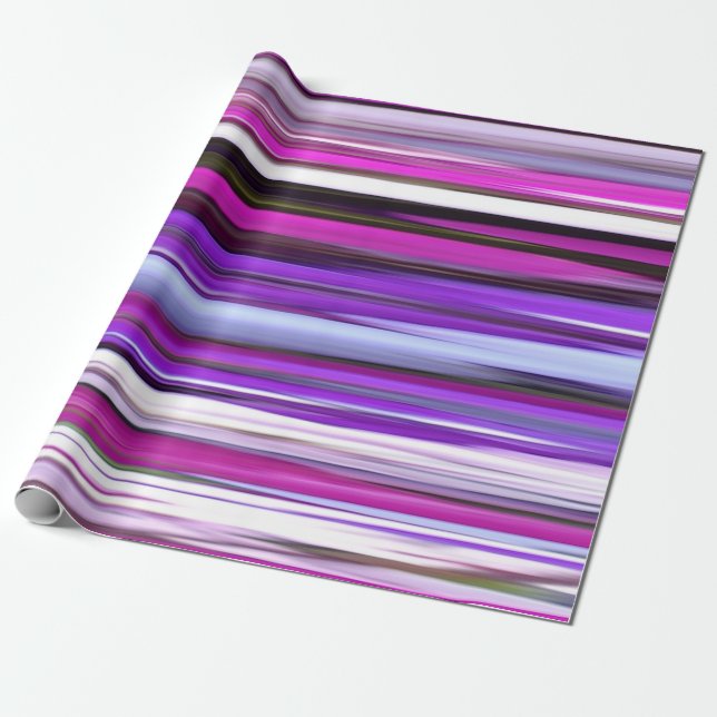 Abstract #2: Purple Blur Wrapping Paper (Unrolled)