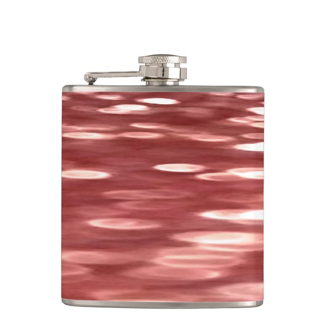 Abstract #2: Red blur Hip Flask (Front)