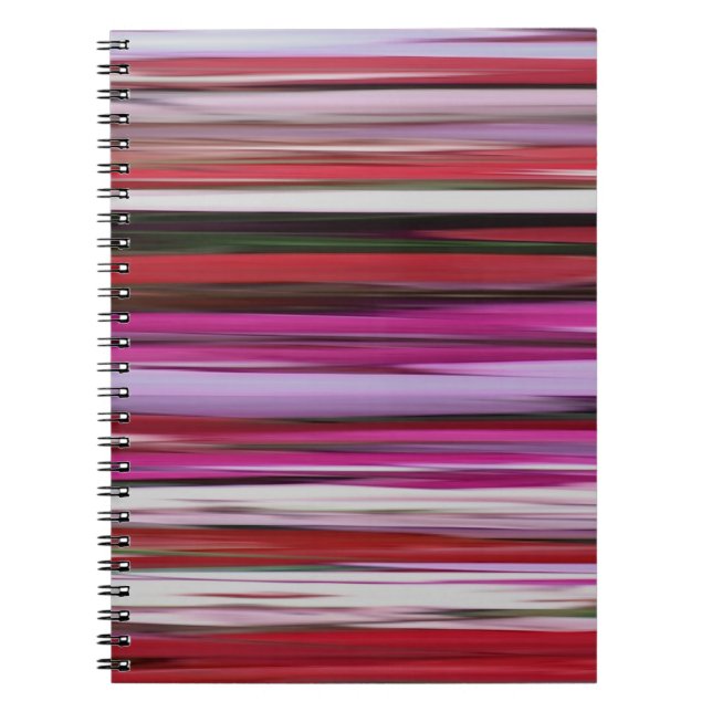 Abstract #2: Red blur Spiral Notebook (Front)