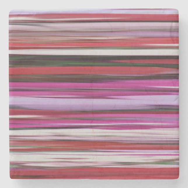 Abstract #2: Red blur Stone Coaster (Front)