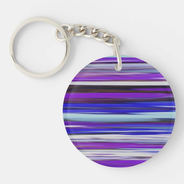 Abstract #2: Ultraviolet blur Key Ring (Front)
