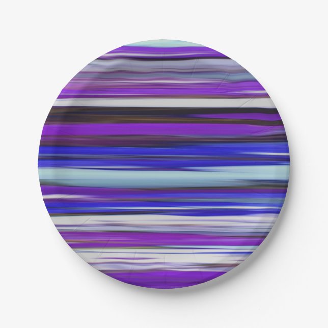 Abstract #2: Ultraviolet blur Paper Plate (Front)