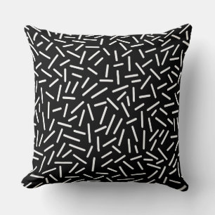 Abstract 300117 - White on Black Cushion