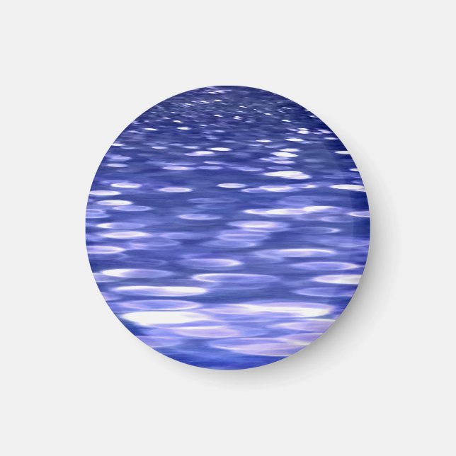 Abstract #3: Blue shimmer Magnet (Front)
