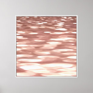 Abstract #3: Copper Rose Gold shimmer Canvas Print
