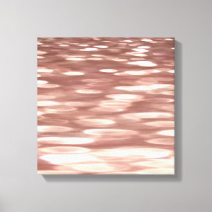 Abstract #3: Copper Rose Gold shimmer Canvas Print