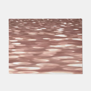Abstract #3: Copper Rose Gold shimmer Doormat