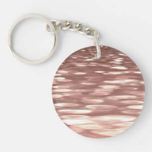 Abstract #3: Copper Rose Gold shimmer Key Ring