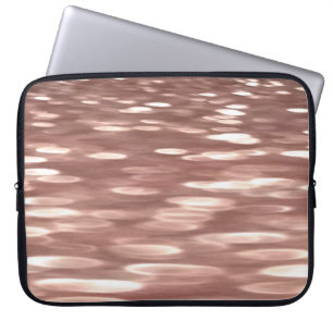 Abstract #3: Copper Rose Gold shimmer Laptop Sleeve