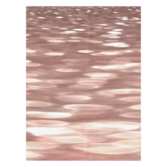 Abstract #3: Copper Rose Gold shimmer Tablecloth (Front)