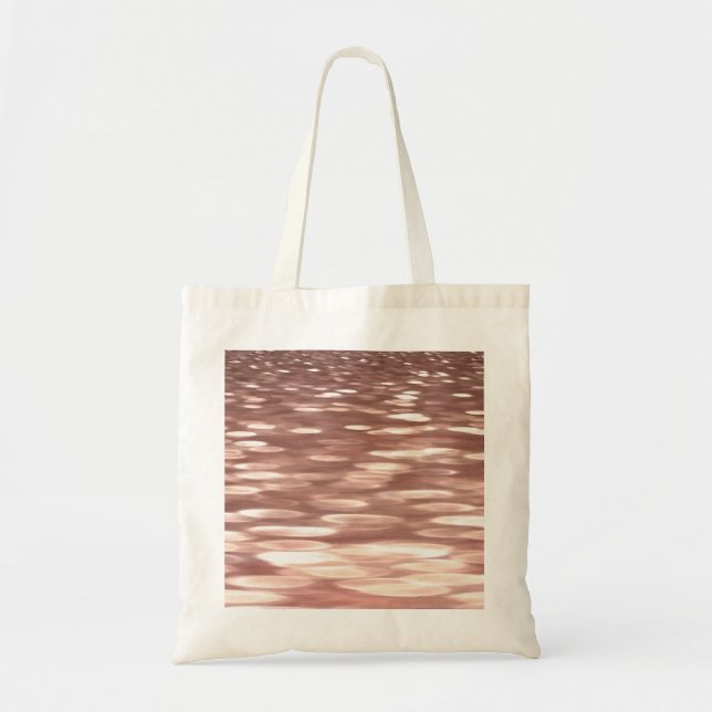 Abstract #3: Copper Rose Gold shimmer Tote Bag (Front)
