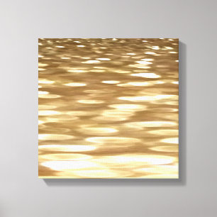 Abstract #3: Gold shimmer Canvas Print