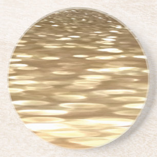Abstract #3: Gold shimmer Coaster