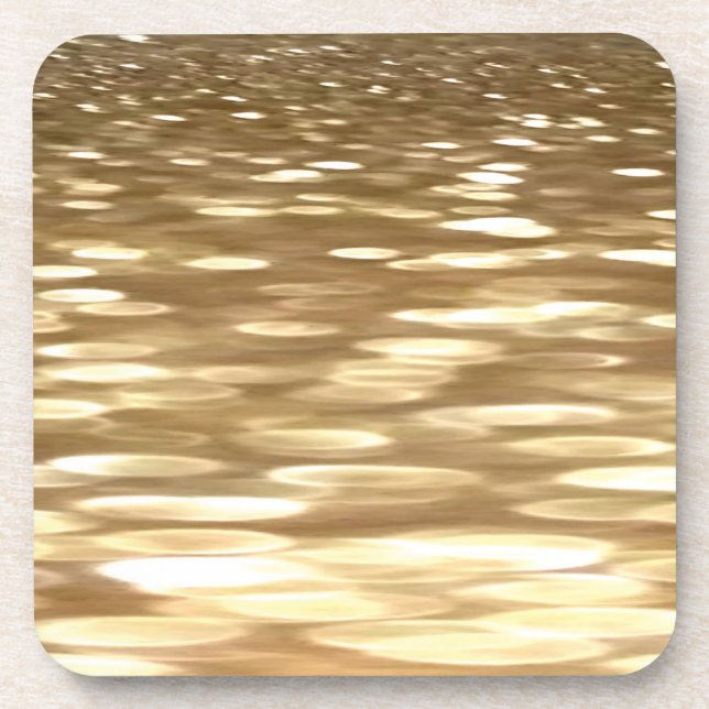 Abstract #3: Gold shimmer Coaster (Front)