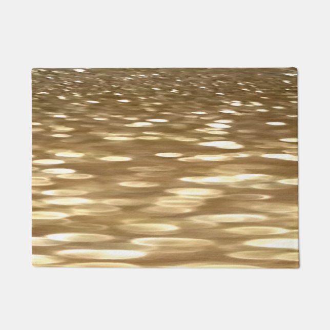Abstract #3: Gold shimmer Doormat (Front)