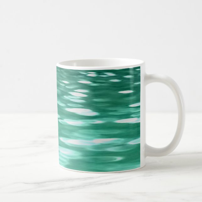 Abstract #3: Green Shimmer Coffee Mug (Right)