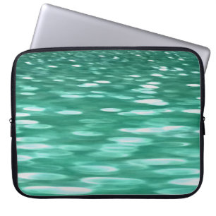 Abstract #3: Green Shimmer Laptop Sleeve