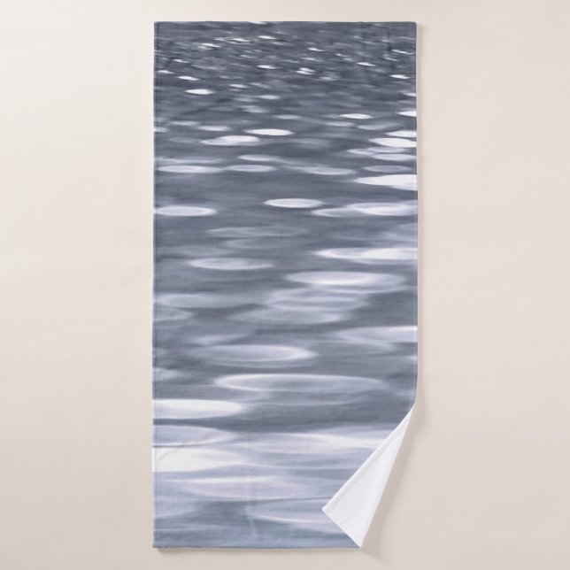 Abstract #3: Gunmetal shimmer Bath Towel (Bath Towel)