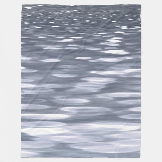 Abstract #3: Gunmetal shimmer Fleece Blanket (Front)