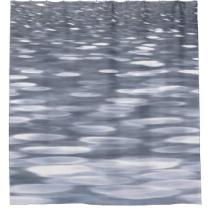 Abstract #3: Gunmetal shimmer Shower Curtain