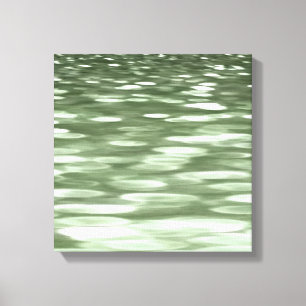 Abstract #3: Olive green blur Canvas Print
