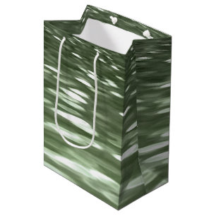 Abstract #3: Olive green blur Medium Gift Bag